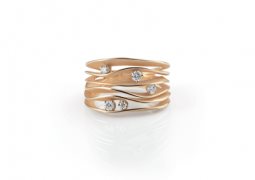 Anello Annamaria Cammilli Donna Dune in Oro rosa Diamante 0.22 Ct GAN0914J-14 - GAN0914J-14